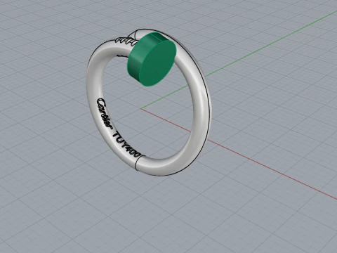 Nail Ring 15190 3D Model