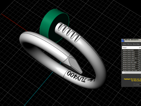 Nail Ring 15190 Model 3D