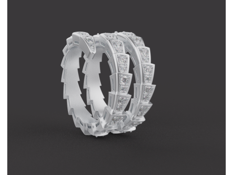 Serpent Ring 15150 3D Model