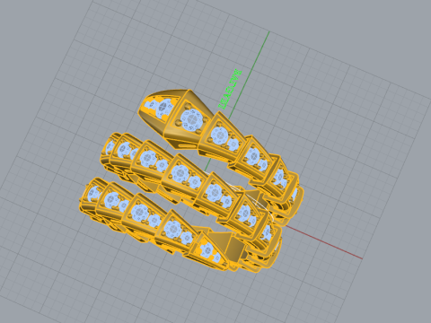 Serpent Ring 15150 3D Model