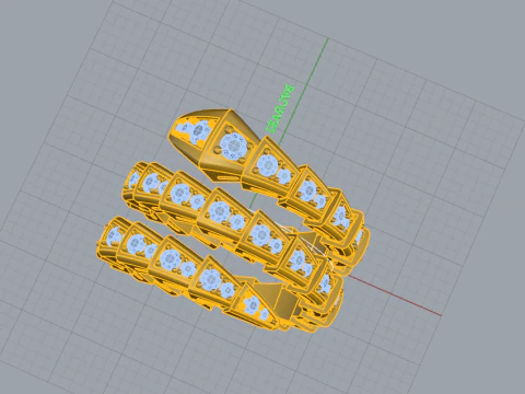 Serpent Ring 15150 3D Model