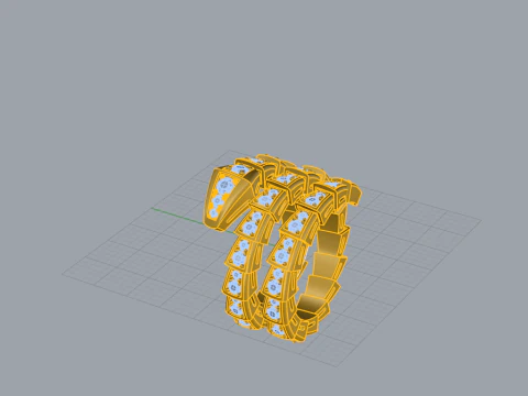 Serpent Ring 15150 3D Model