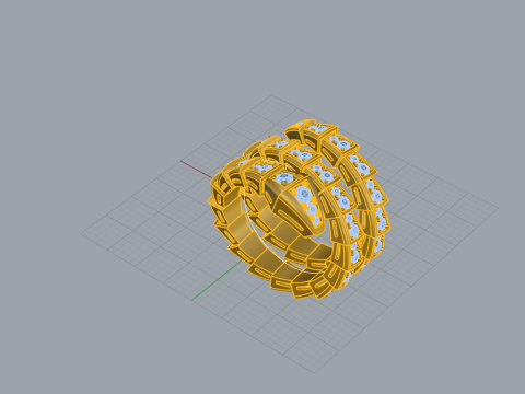 Serpent Ring 15150 3D Model