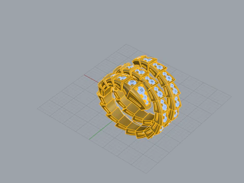 Serpent Ring 15150 3D Model