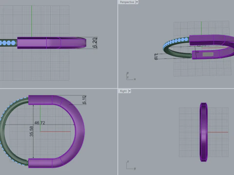 Earring 15131 3D Model