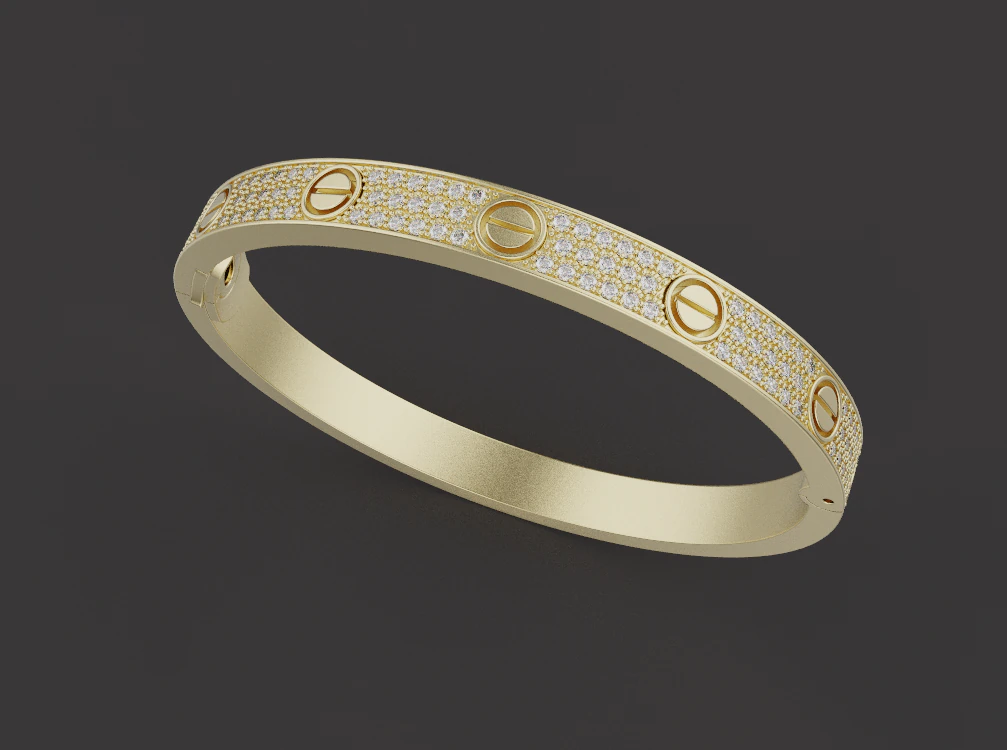 Bracelet 15104 3D Model .c4d .max .obj .3ds .fbx .stl .blend 
