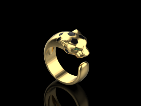 Panther Ring 15099 3D Model