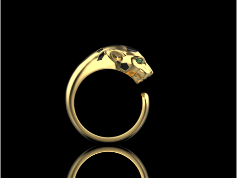 Panther Ring 15099 3D Model