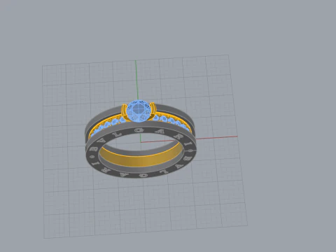 Ring 15069 3D Model