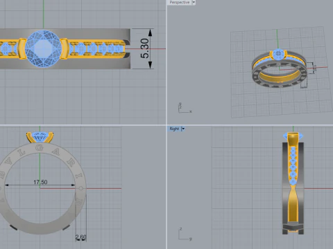 Ring 15069 3D Model