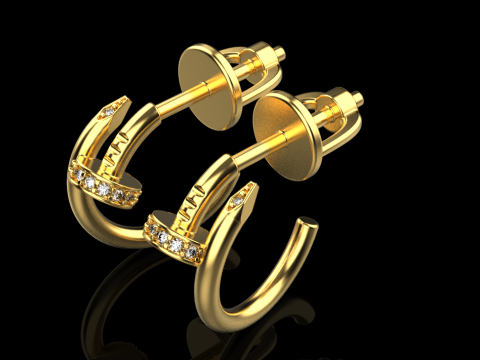 Earrings 11369 Modèle 3D