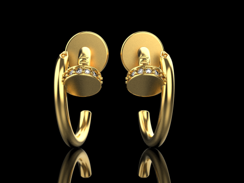 Earrings 11369 3D Model