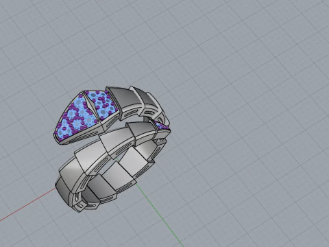 Serpent Ring 11181 3D Model