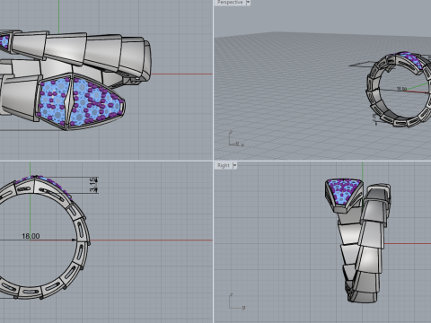 Serpent Ring 11181 3D 모델