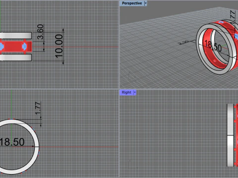 Ring 67391 3D Model