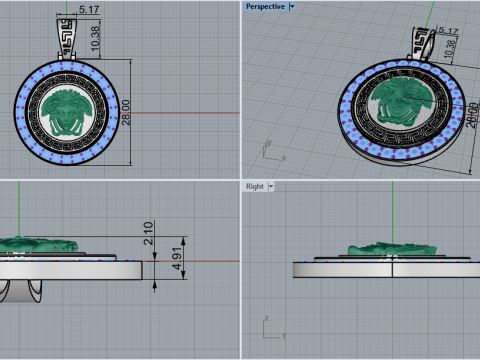 Pendant 67368 3D Model