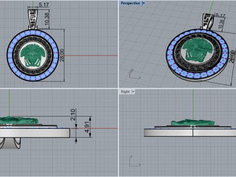 Pendant 67368 3D Model