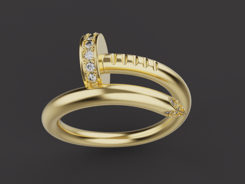 Nail Ring 67072 3D Model