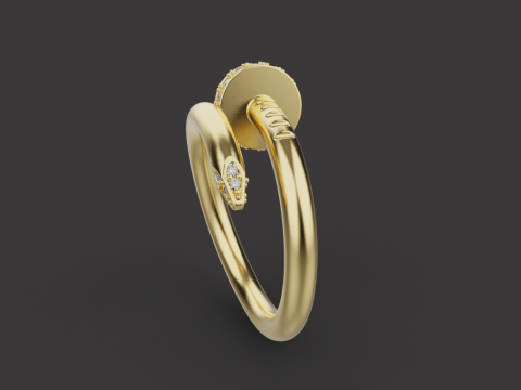 Nail Ring 67072 3D Model