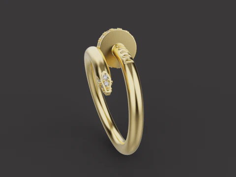 Nail Ring 67072 3D Model