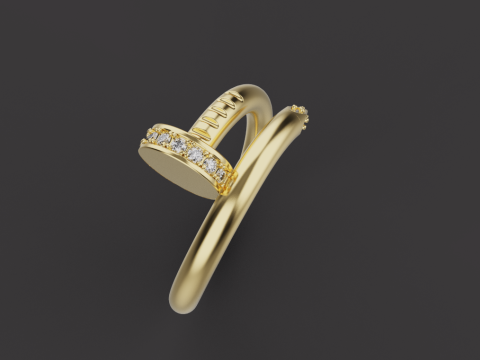 Nail Ring 67072 3D Model