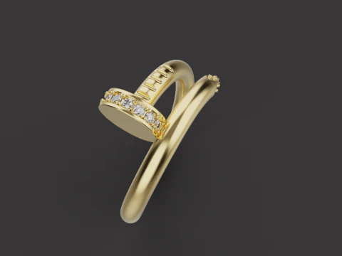 Nail Ring 67072 3D Model