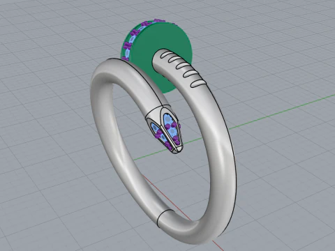 Nail Ring 67072 3D Model