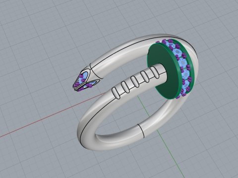 Nail Ring 67072 3D Model
