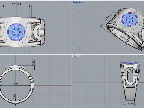 Ring 67054 3D Model