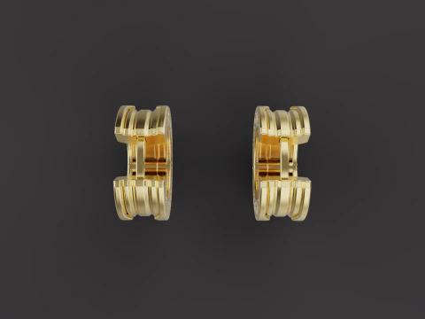 Earrings 67016 3D Model