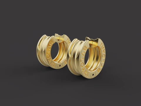 Earrings 67016 3D Model