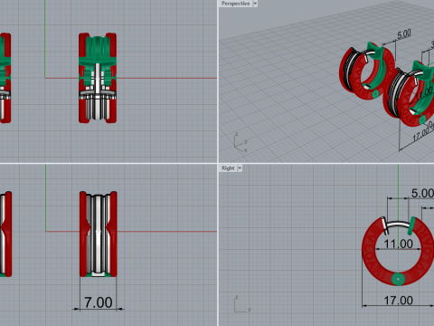 Earrings 67016 Modelo 3D
