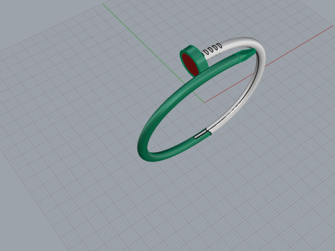 Nail Bracelet 66965 3Dモデル