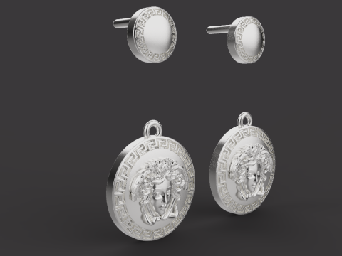 Earrings 66838 3D Model