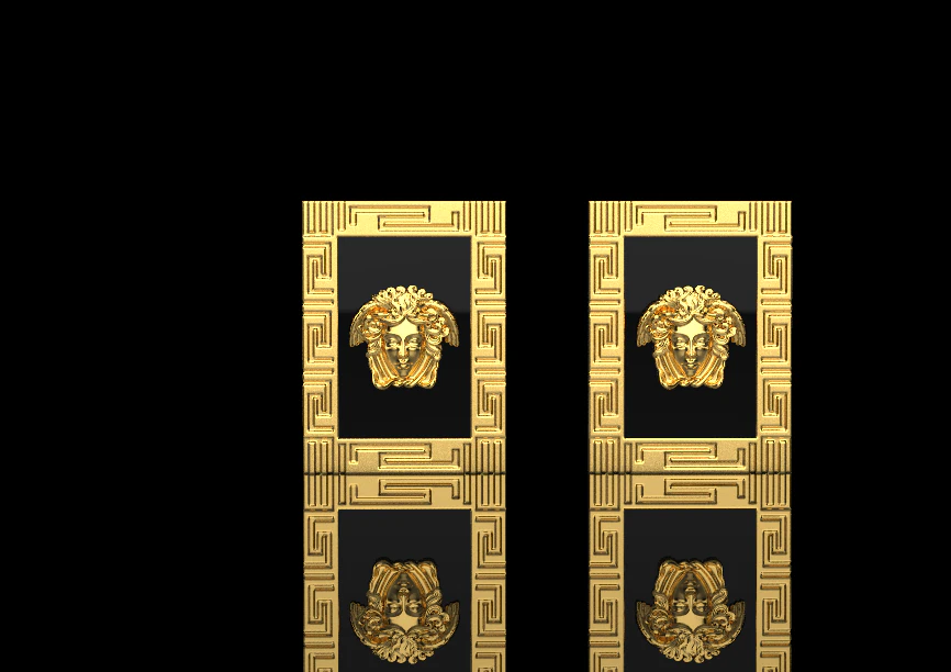Earrings 66627 3D Model .c4d .max .obj .3ds .fbx .stl .blend 