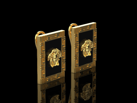 Earrings 66627 3D Model