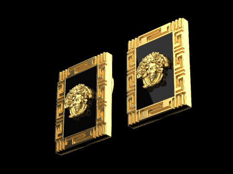 Earrings 66627 3D Model