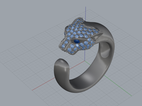 Panther Ring 66614 Model 3D