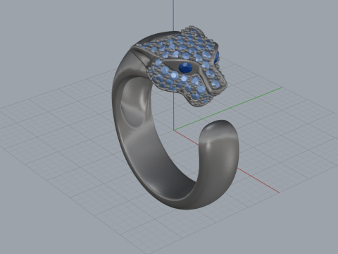 Panther Ring 66614 Model 3D