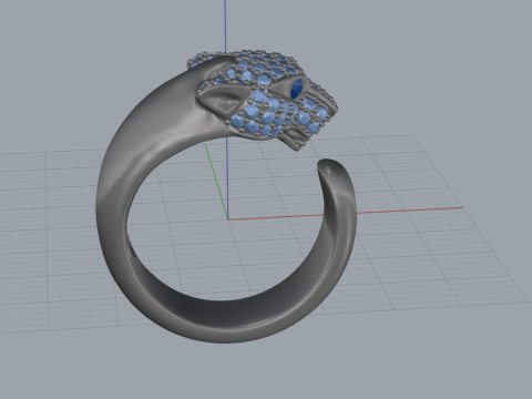 Panther Ring 66614 Model 3D