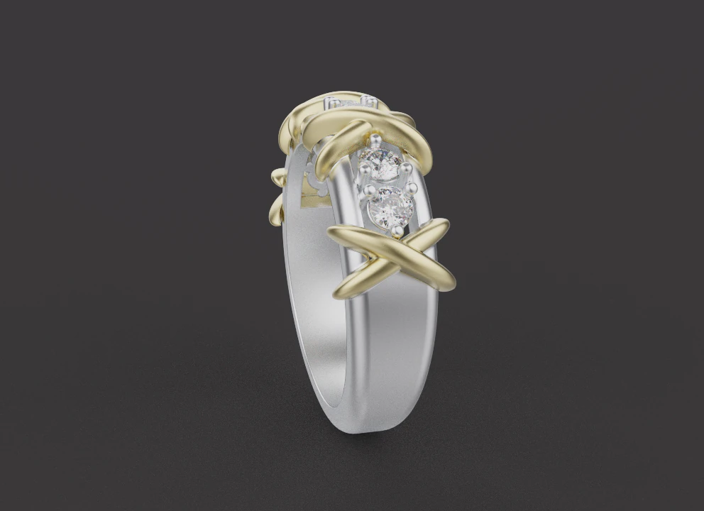 Ring 66466 3D Model .c4d .max .obj .3ds .fbx .stl .blend 