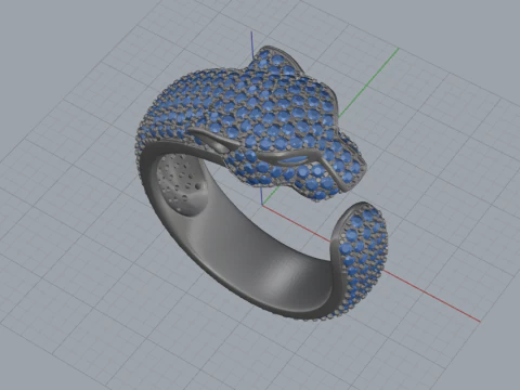 Panther Ring 66362 3D Model