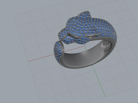 Panther Ring 66362 3D Model