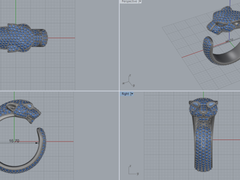 Panther Ring 66362 Model 3D