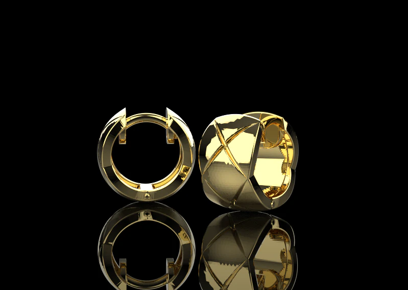 Earrings 66280 3D Model .c4d .max .obj .3ds .fbx .stl .blend 
