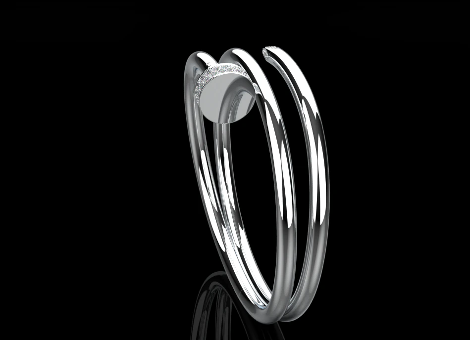 Nail Ring 66151 3D Model .c4d .max .obj .3ds .fbx .stl .blend 