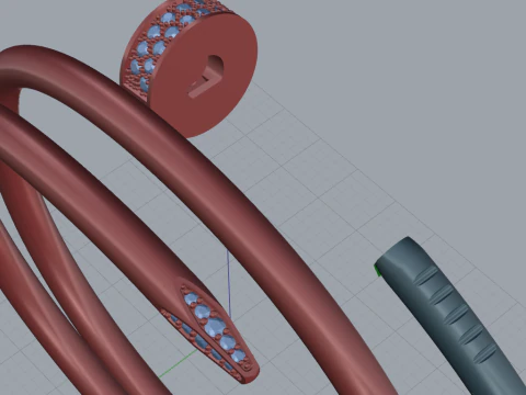 Nail Ring 66151 3D Model