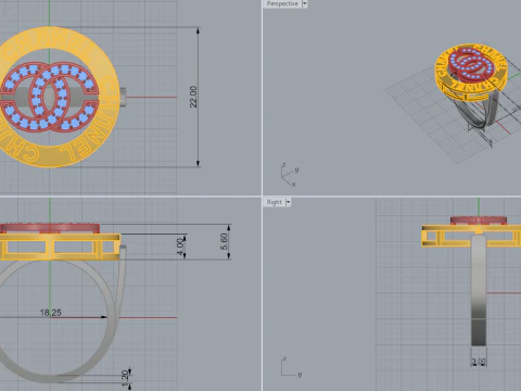 Ring 65984 3D Model