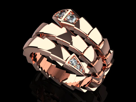 Anel de Serpente 65765 Modelo 3D