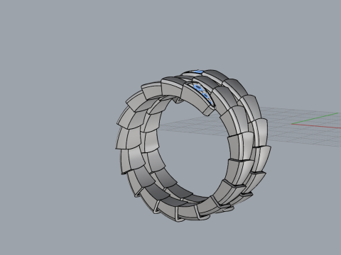 Serpent Ring 65765 Modelo 3D